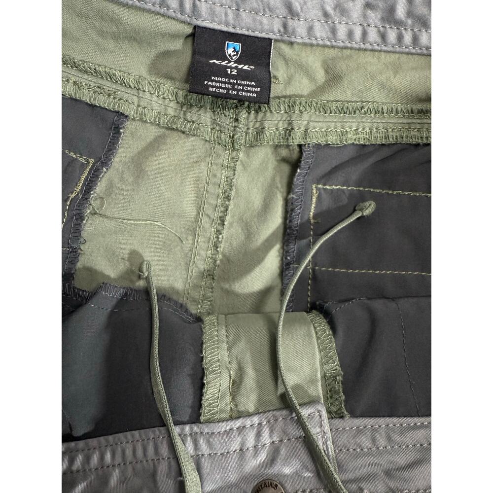 KÜHL Spire Shorts Women’s Olive Green Hiking Outdoor Cargo Pockets Size 12 - Picture 6 of 11